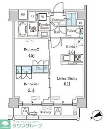 primalead南青山 2LDKの間取図画像