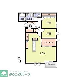 GREEN ISLE 3LDKの間取図画像