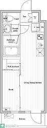 四谷三丁目ステーションレジデンス 1LDKの間取図画像