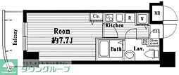 ガラ・ステージ目黒不動前 1Kの間取図画像