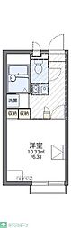 レオパレス桜 2階1Kの間取り