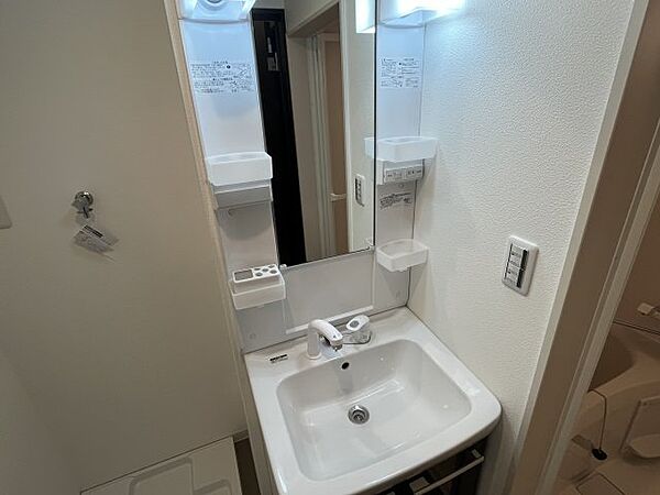 画像17:スペースが確保できる洗面所です
