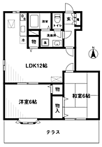 東京都狛江市猪方２丁目（賃貸アパート2LDK・1階・53.51㎡） その2