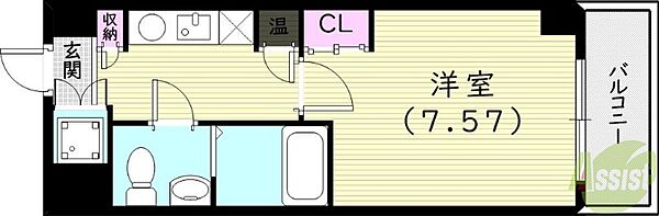 Avion7M8 ｜兵庫県西宮市大屋町(賃貸マンション1K・2階・22.34㎡)の写真 その2