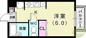 エトワール奈良崎  ｜ 兵庫県西宮市林田町1-2（賃貸アパート1K・2階・21.00㎡） その2