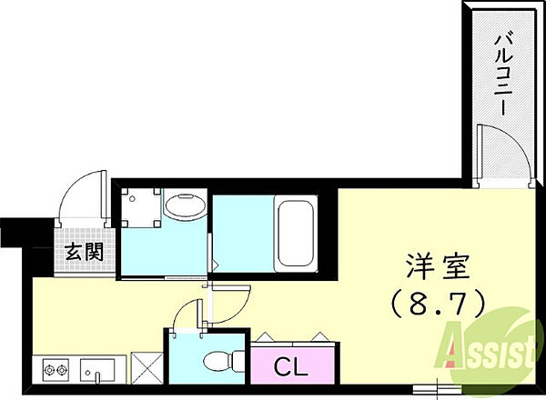 フジパレス西桜木町 ｜兵庫県尼崎市西桜木町(賃貸アパート1K・1階・28.19㎡)の写真 その2