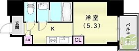 フォーリアライズ昭和南通I  ｜ 兵庫県尼崎市昭和南通5丁目92-1（賃貸マンション1K・5階・21.30㎡） その2