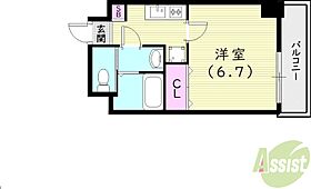 Luxe尼崎WEST  ｜ 兵庫県尼崎市神田北通6丁目177（賃貸マンション1K・6階・22.99㎡） その2