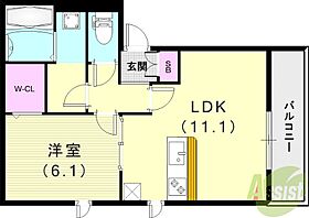 La maison du courage  ｜ 兵庫県尼崎市南武庫之荘3丁目17-12（賃貸アパート1LDK・1階・42.97㎡） その2