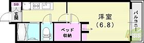 第2塚口館  ｜ 兵庫県尼崎市南塚口町8丁目34-18（賃貸マンション1K・3階・19.87㎡） その2