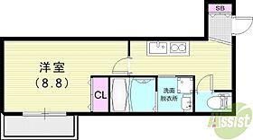 フジパレス長洲中通  ｜ 兵庫県尼崎市長洲中通3丁目15-22（賃貸アパート1K・3階・30.00㎡） その2