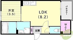 REGIES塚口南I  ｜ 兵庫県尼崎市上坂部3丁目34-14-2（賃貸アパート1LDK・2階・29.19㎡） その2