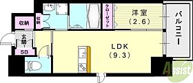 クローバー・フロント  ｜ 兵庫県尼崎市杭瀬本町3丁目2-37（賃貸マンション1LDK・1階・32.10㎡） その2