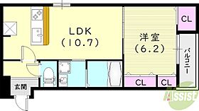 フジパレス東園田公園  ｜ 兵庫県尼崎市東園田町7丁目6-10（賃貸アパート1LDK・1階・40.60㎡） その2