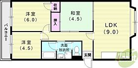 エスポアール西宮北口II  ｜ 兵庫県西宮市荒木町（賃貸マンション3LDK・1階・56.42㎡） その2