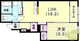 リーベ  ｜ 兵庫県伊丹市千僧2丁目（賃貸アパート1LDK・1階・40.88㎡） その2