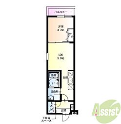 間取図画像 1LDK