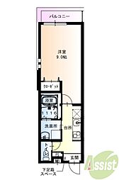 フジパレス阪急武庫之荘駅西V番館 1Kの間取図画像