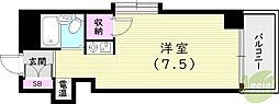 OSビル ワンルームの間取図画像