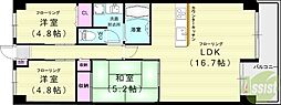崇徳院ハイツN棟 4階/-