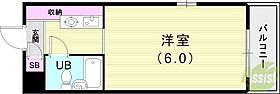 シード1  ｜ 兵庫県尼崎市武庫之荘1丁目9-1（賃貸マンション1DK・2階・26.00㎡） その2