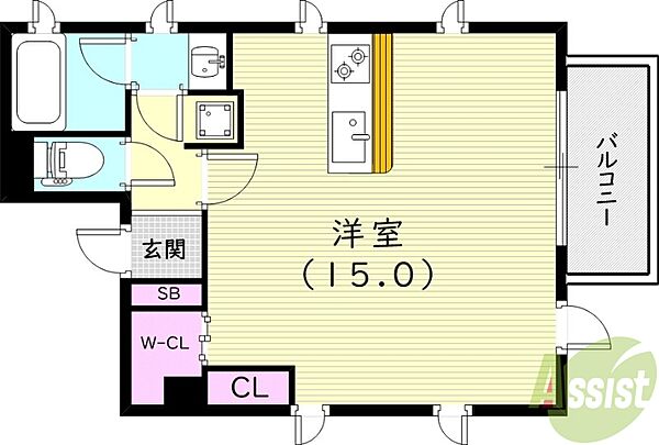 ミミエデン西北 ｜兵庫県西宮市田代町(賃貸マンション1K・2階・39.70㎡)の写真 その2