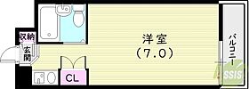 トレンディ立花  ｜ 兵庫県尼崎市立花町4丁目13-26（賃貸マンション1R・4階・20.97㎡） その2