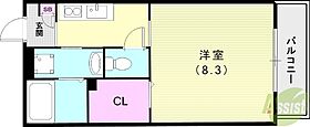 プラージュ コート 浜  ｜ 兵庫県尼崎市浜2丁目（賃貸アパート1K・1階・27.08㎡） その2