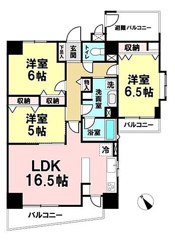 間取り ライオンズマンション南仙台第5 9階/-