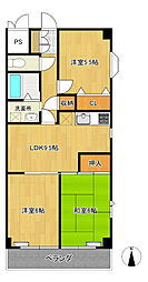 ロイヤルマンション 3LDKの間取図画像