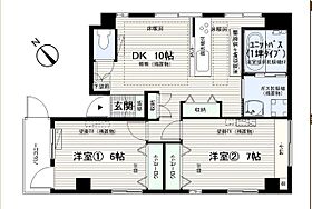 矢野ビル 201 ｜ 東京都北区田端４丁目1-4（賃貸マンション2LDK・2階・54.00㎡） その2