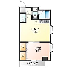 プレゾン・マロニエ 1LDKの間取図画像