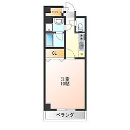 プレゾン・マロニエ 1Kの間取図画像