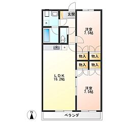 間取図画像 2LDK