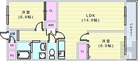 おりおのサニーハイツ 301 ｜ 大阪府大阪市住吉区遠里小野2丁目（賃貸マンション2LDK・3階・57.24㎡） その2