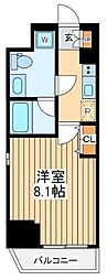 JR東海道本線 横浜駅 徒歩10分の賃貸マンション 6階1Kの間取り