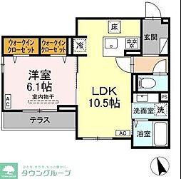 間取図画像 1LDK