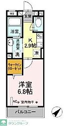 コンフォール新横濱1 1Kの間取図画像