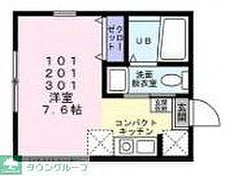 トレノ横浜 ワンルームの間取図画像