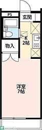 メゾンボヌール菊名C 1Kの間取図画像