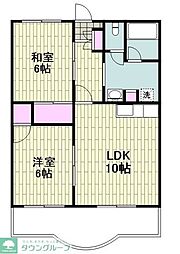 ヴィラオアシス 2LDKの間取図画像
