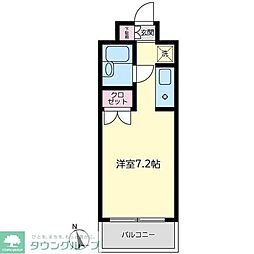 グランドレジデンス菊名 ワンルームの間取図画像