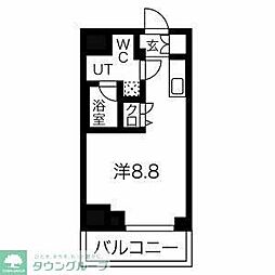 スパシエアコルデ横浜 1Kの間取図画像
