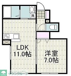 ベストプレイスIII 1LDKの間取図画像