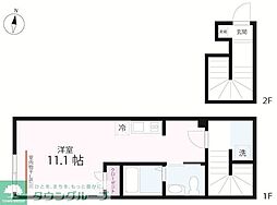 QUIET CRAB HOUSE IL MONTE(イルモン ワンルームの間取図画像