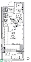 クレイシア新横浜 1Kの間取図画像