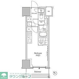 ザ・パークハビオSOHO新横浜 ワンルームの間取図画像