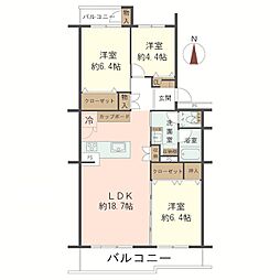 間取図画像 3LDK