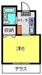 ネオステージ岸根公園 1Kの間取図画像