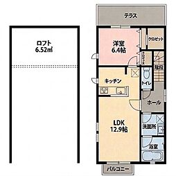 セレソン 1LDKの間取図画像